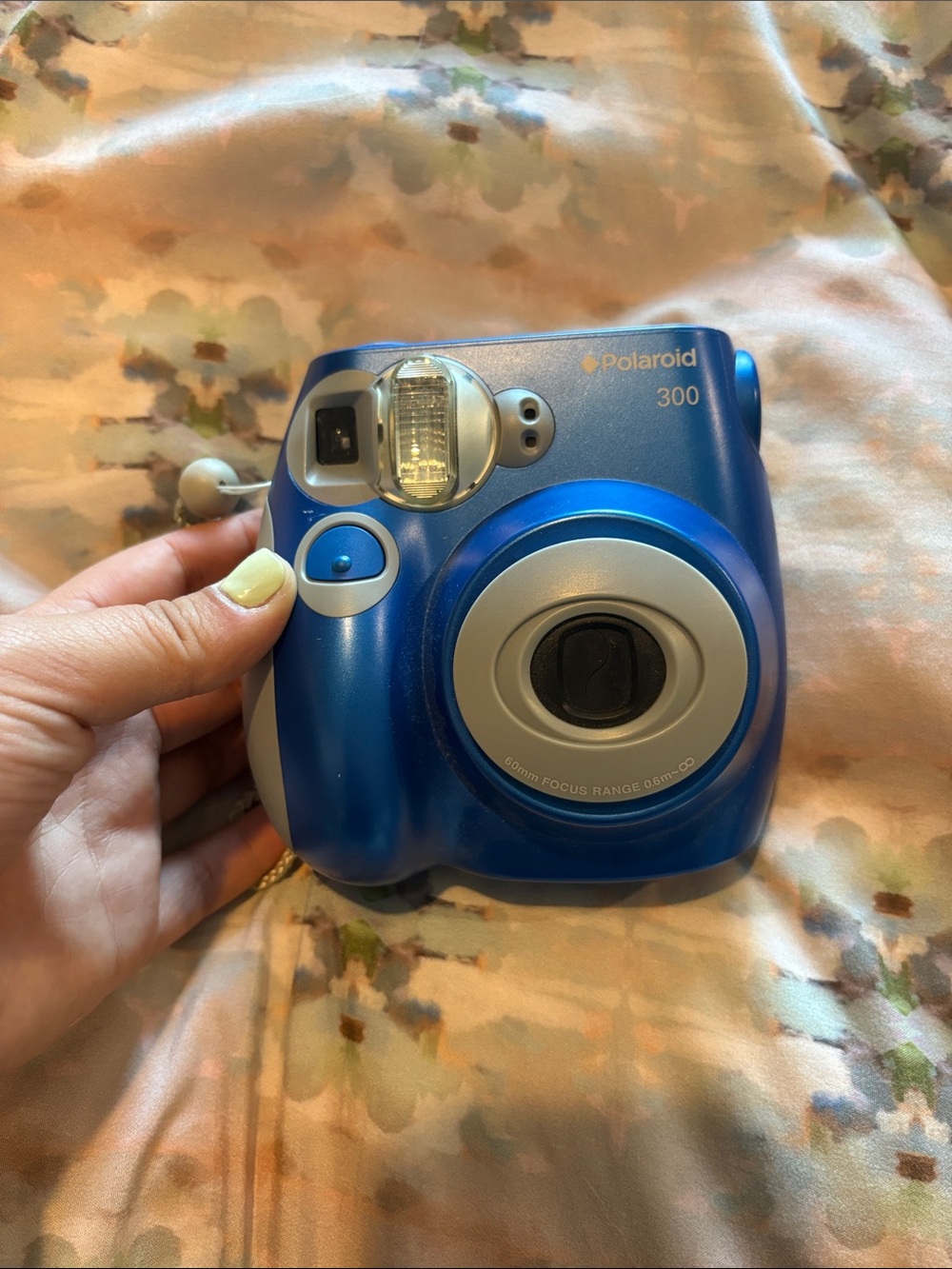 Polaroid 300 Instant Camera - Metallic Blue with Silver Accents